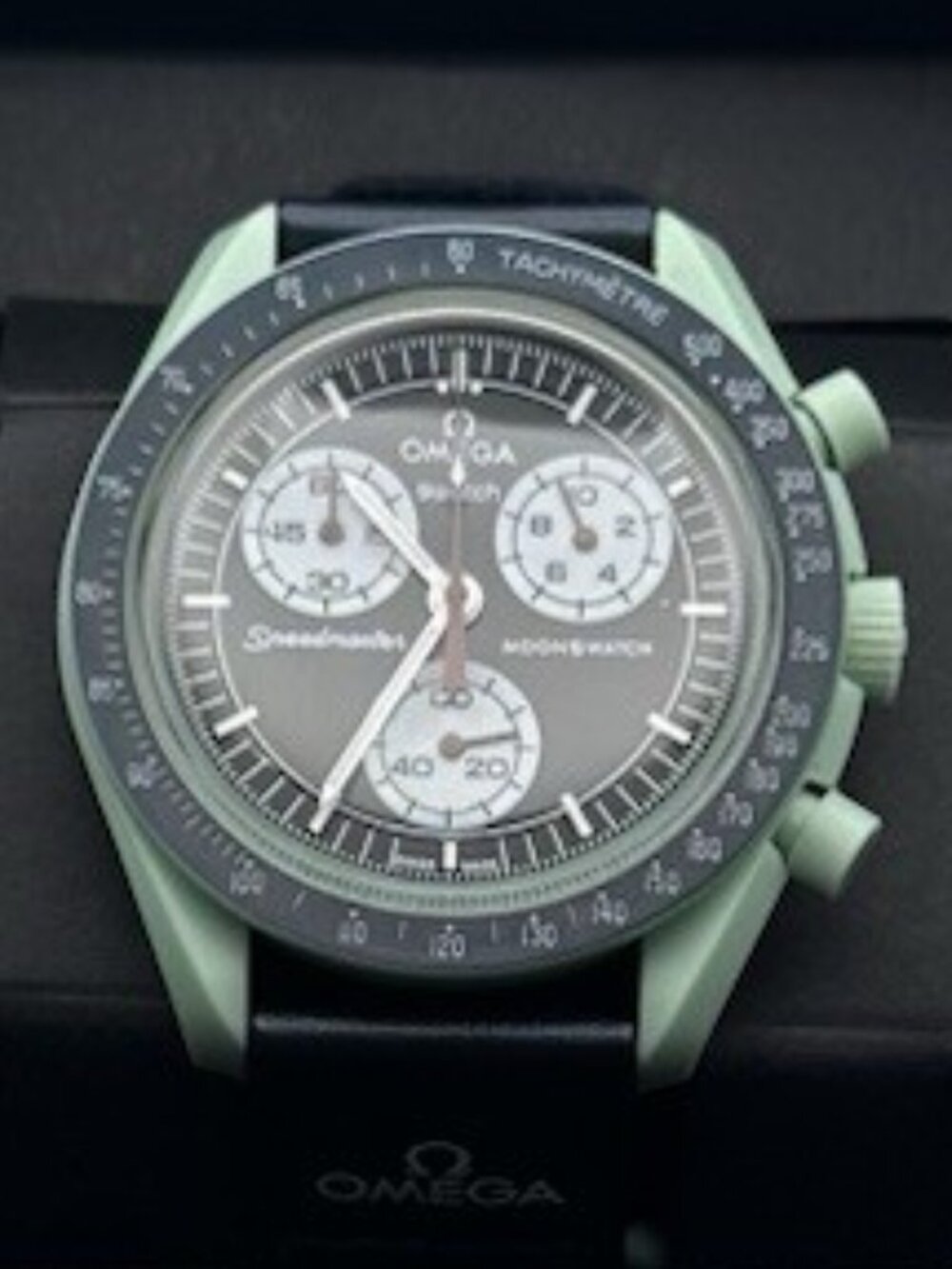Omega x Swatch S033G100 Moonswatch Quartz Wristwatch